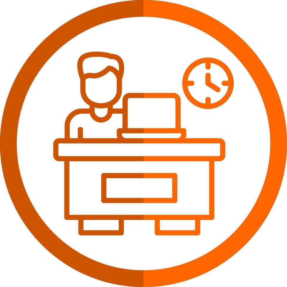 Over timing Vector Icon Design