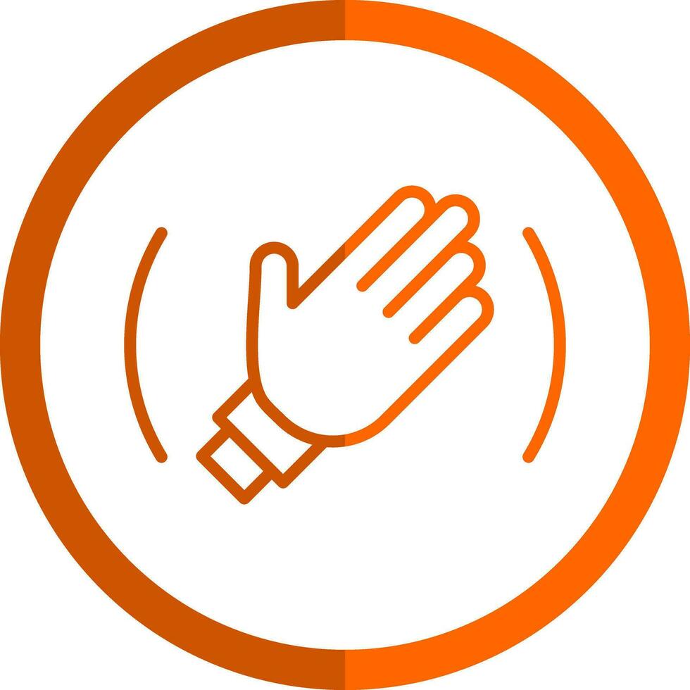 Goodbye Vector Icon Design