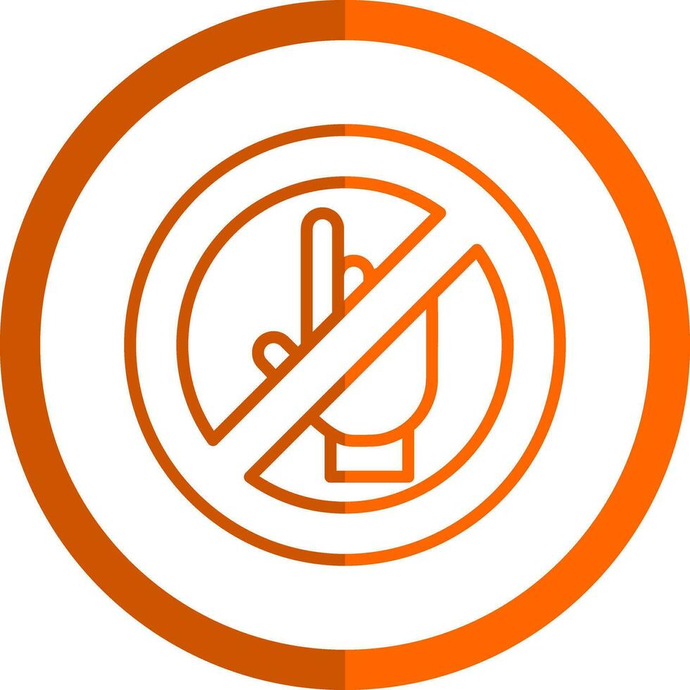 Do Not Touch Vector Icon Design