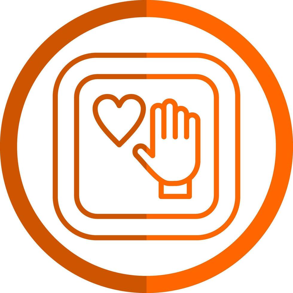 Palm Of Hand Vector Icon Design