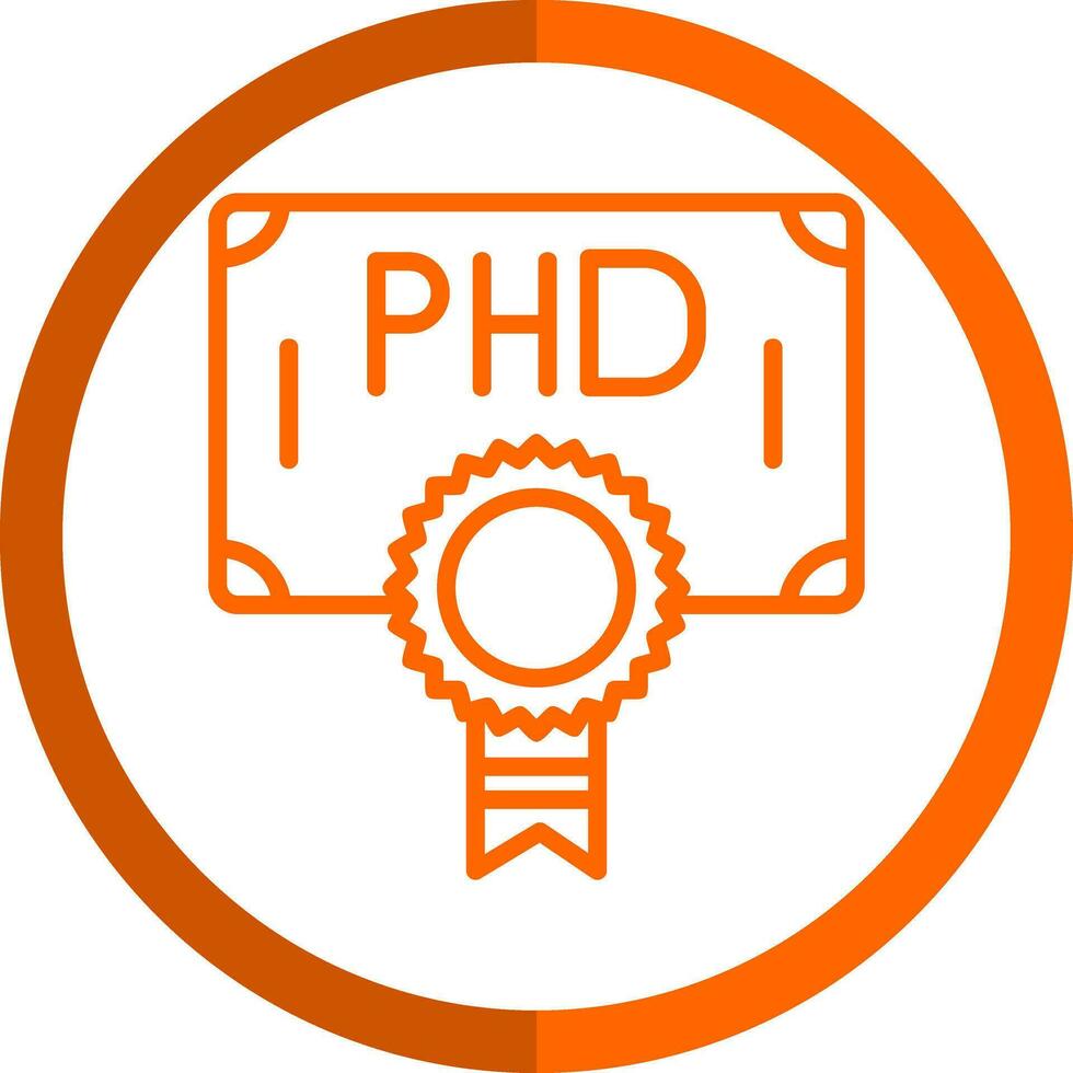 Phd Vector Icon Design