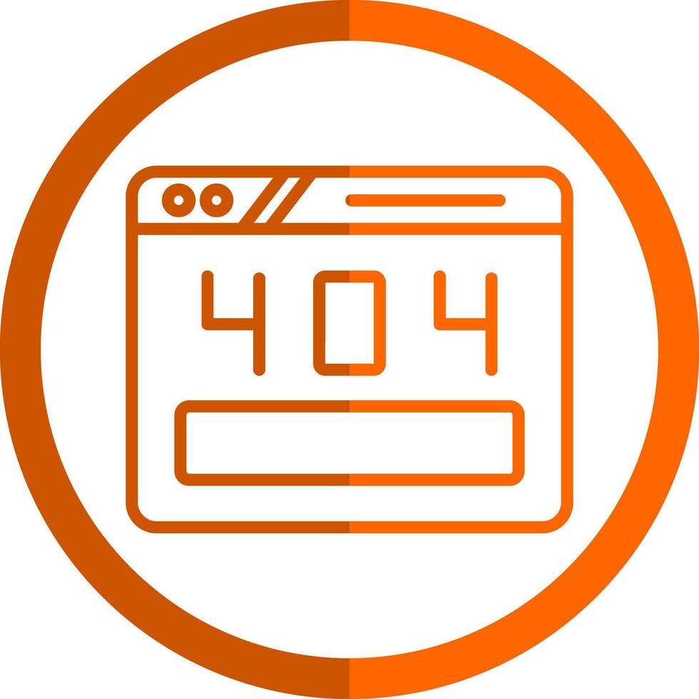 Diseño de icono de vector de error 404