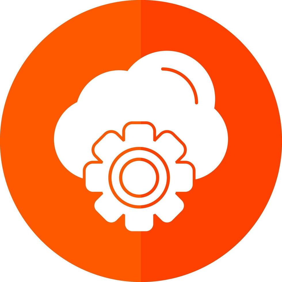Cloud Settings Vector Icon Design