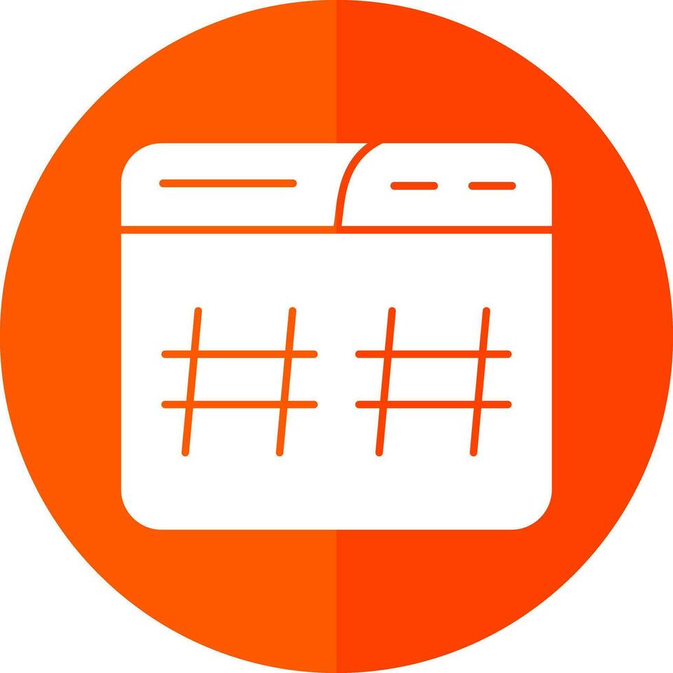 Hastag Vector Icon Design