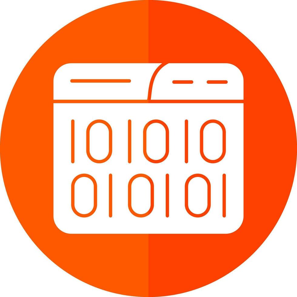 Binary Code Vector Icon Design
