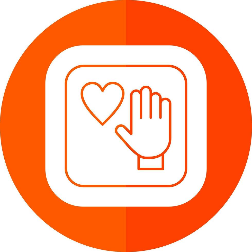 Palm Of Hand Vector Icon Design