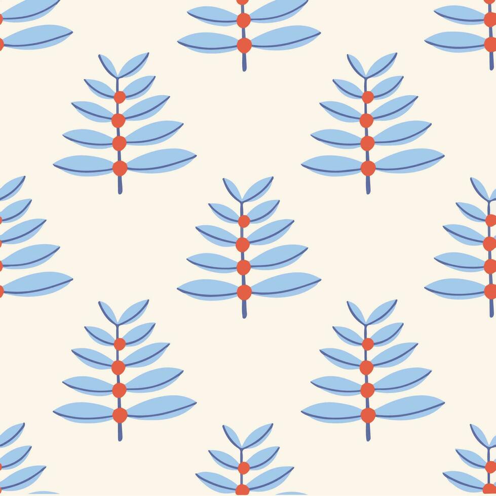 Tropical Leaf Pattern Background. Social Media Post. Botanical Vector Illustration.