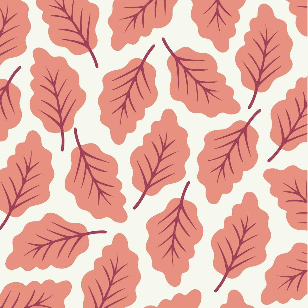 Tropical Leaf Pattern Background. Social Media Post. Botanical Vector Illustration.