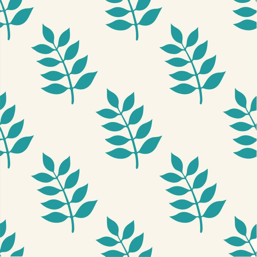 Tropical Leaf Pattern Background. Social Media Post. Botanical Vector Illustration.