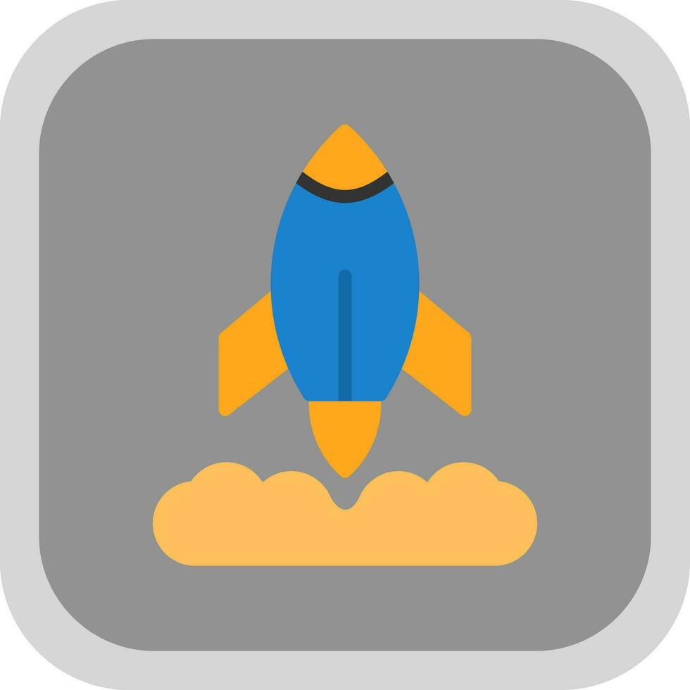 Rocket Launch Vector Icon Design