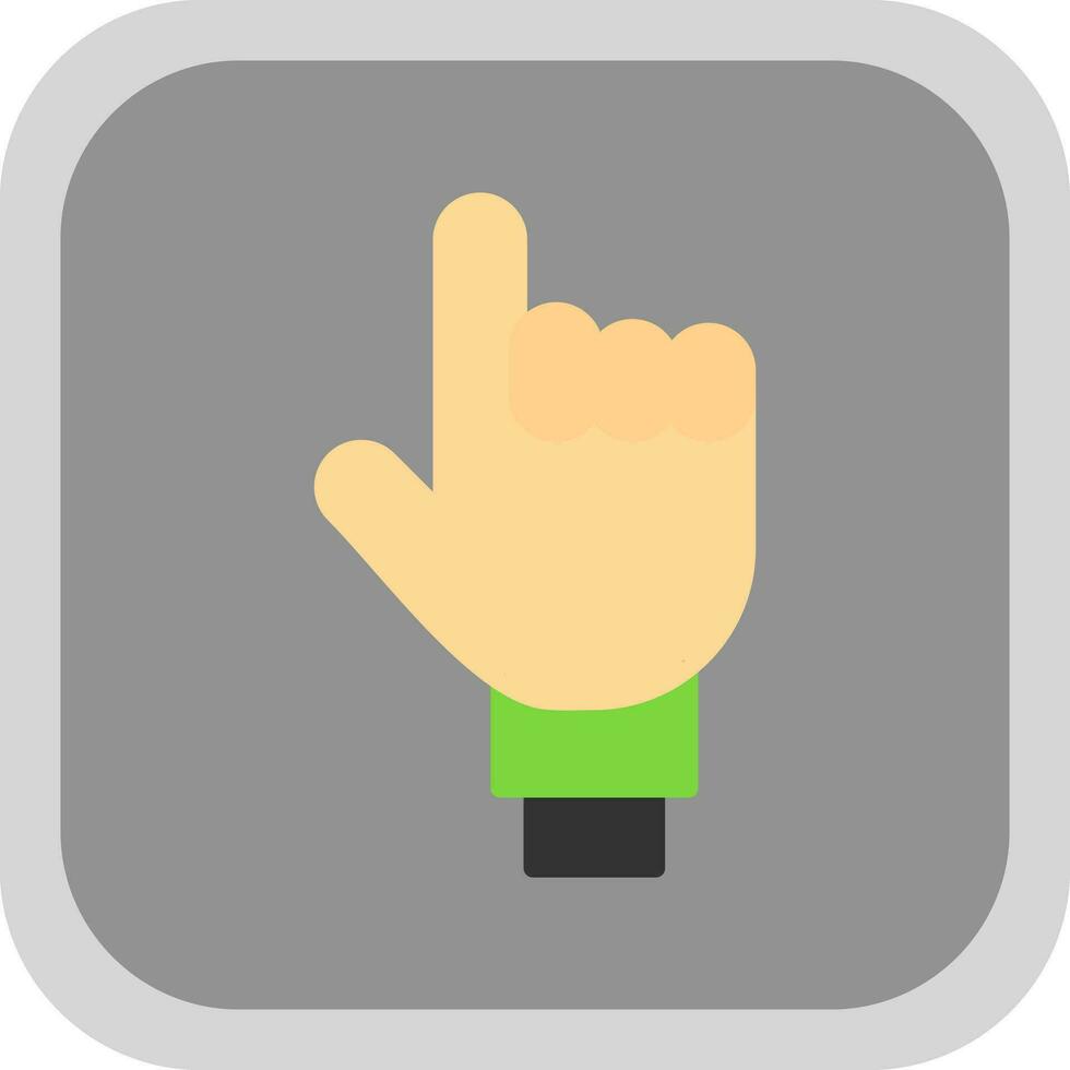 One Finger Vector Icon Design