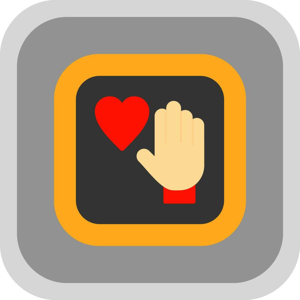 Palm Of Hand Vector Icon Design