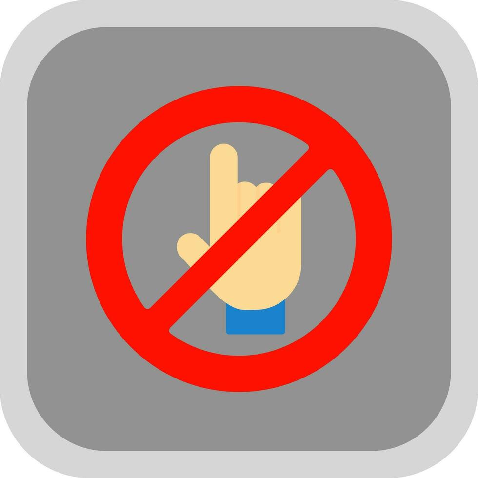 Do Not Touch Vector Icon Design