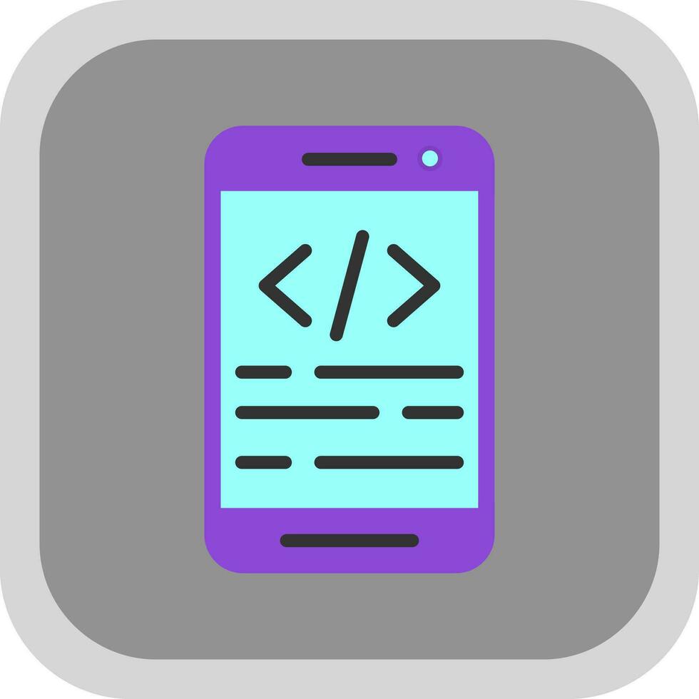 App coding Vector Icon Design