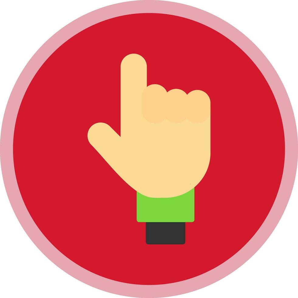 One Finger Vector Icon Design