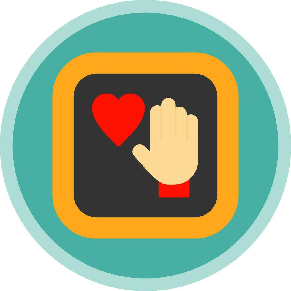 Palm Of Hand Vector Icon Design