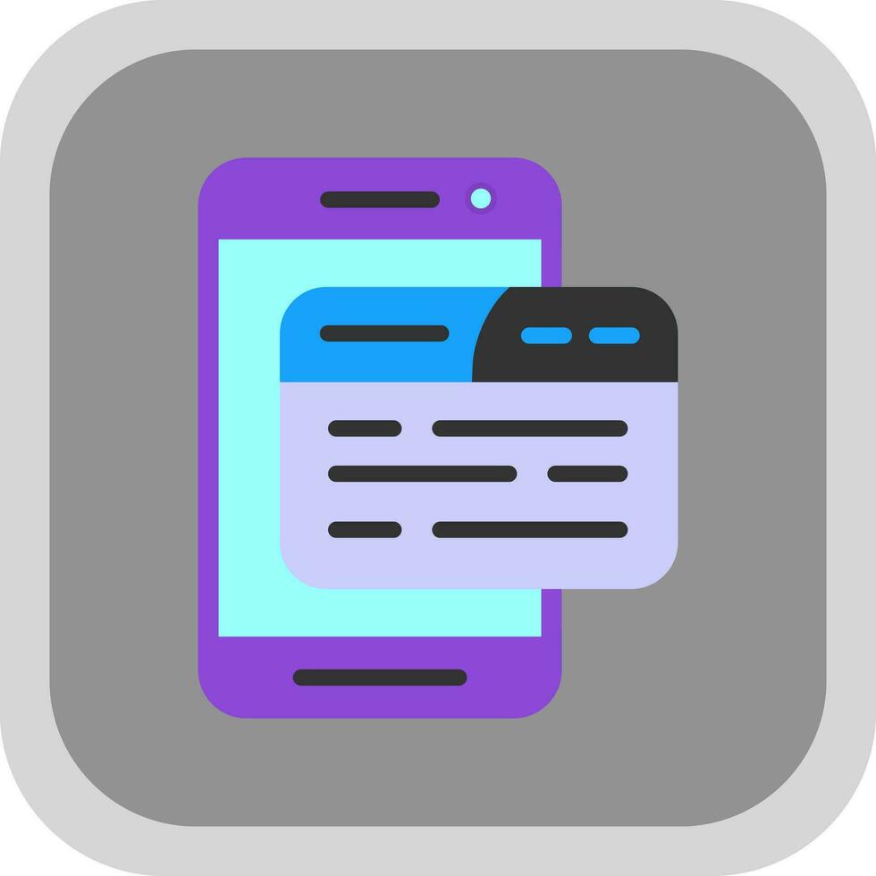 Mobile App Vector Icon Design