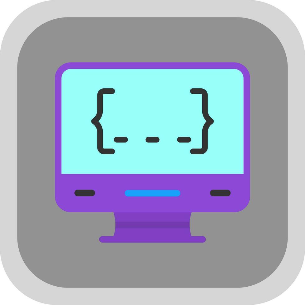 diseño de icono de vector de programación