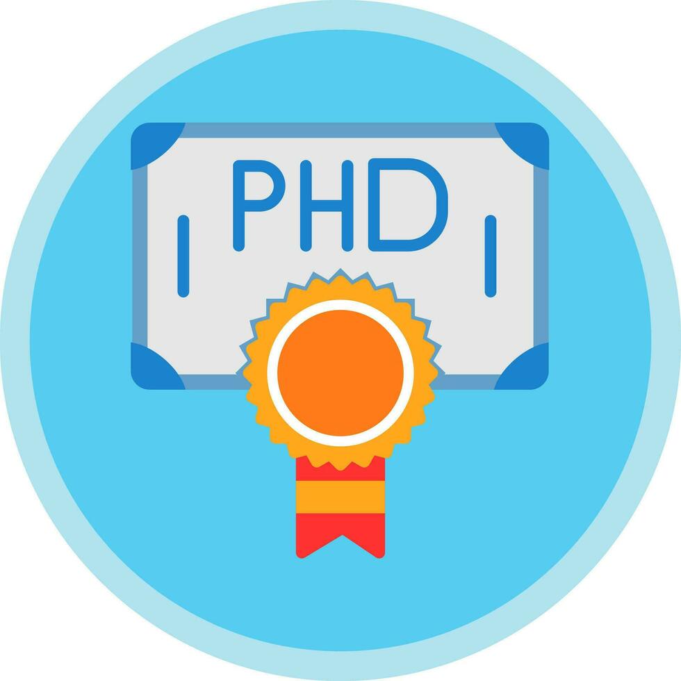 Phd Vector Icon Design