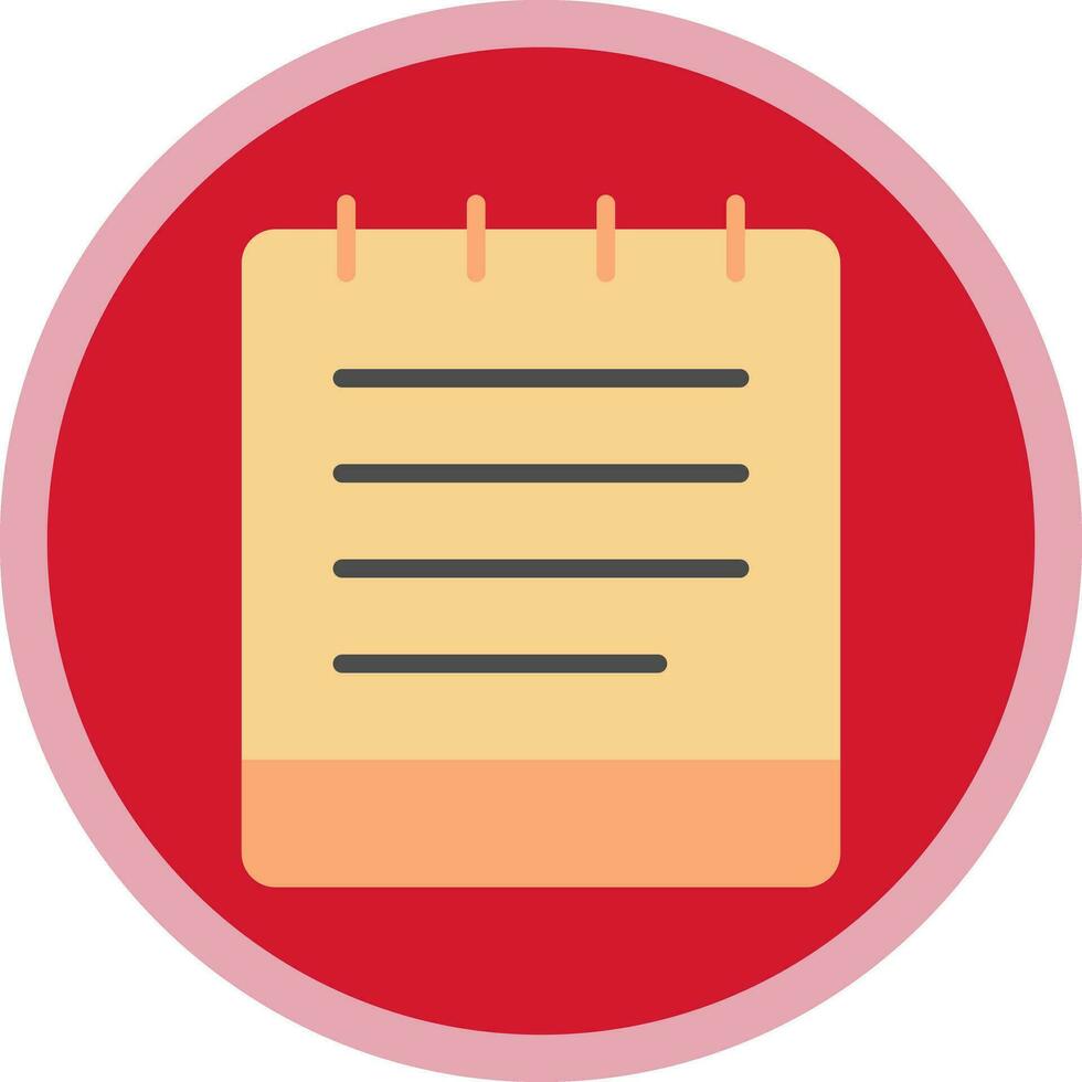 Notebook Vector Icon Design