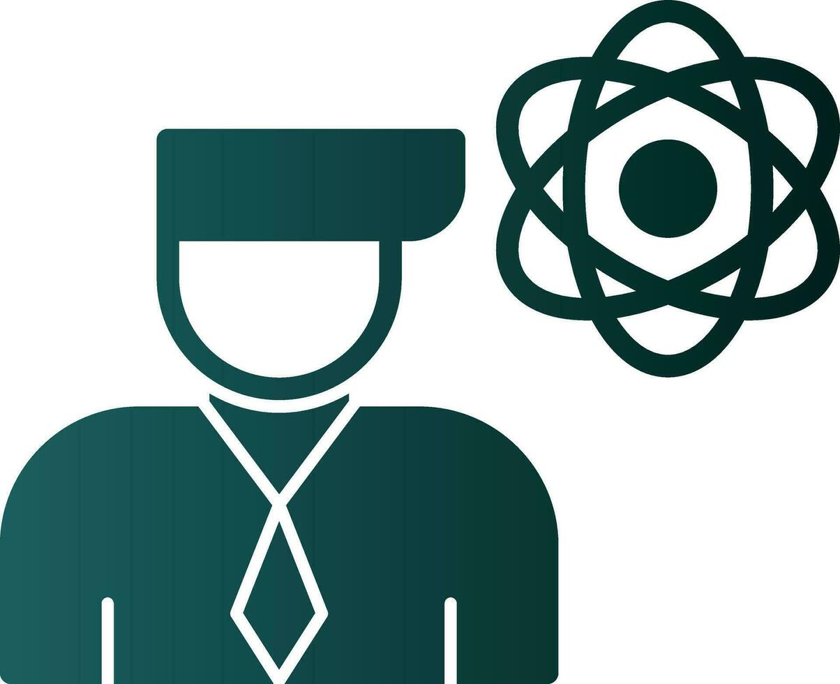 Researcher Vector Icon Design