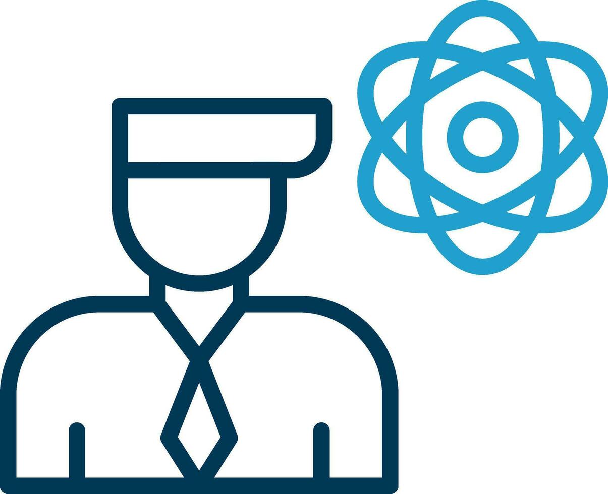 Researcher Vector Icon Design