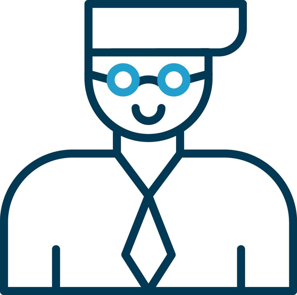 Professor Vector Icon Design