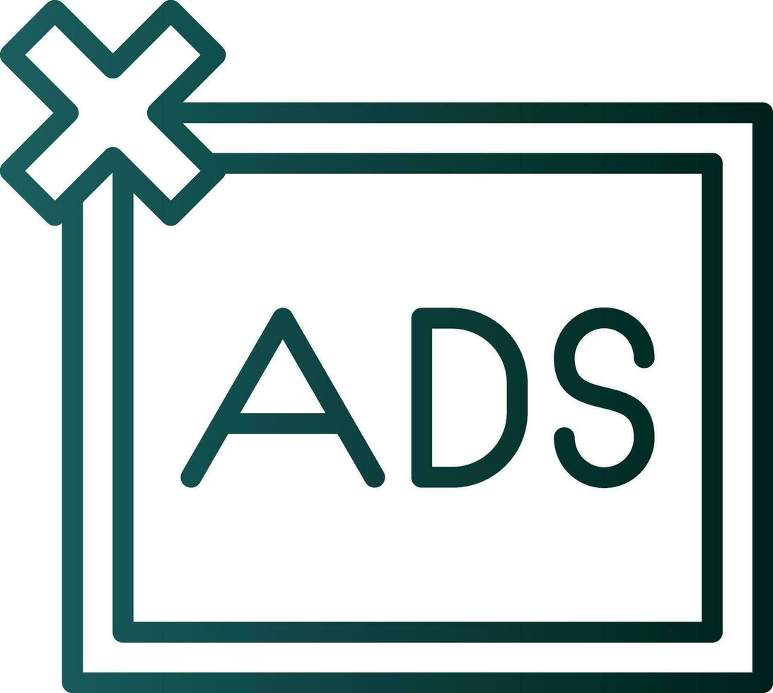 Remove ads Vector Icon Design
