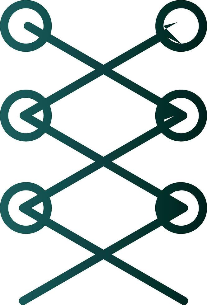 Shoe laces Vector Icon Design