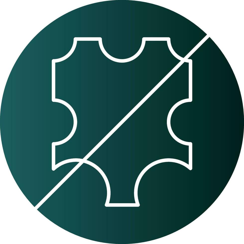 No leather Vector Icon Design