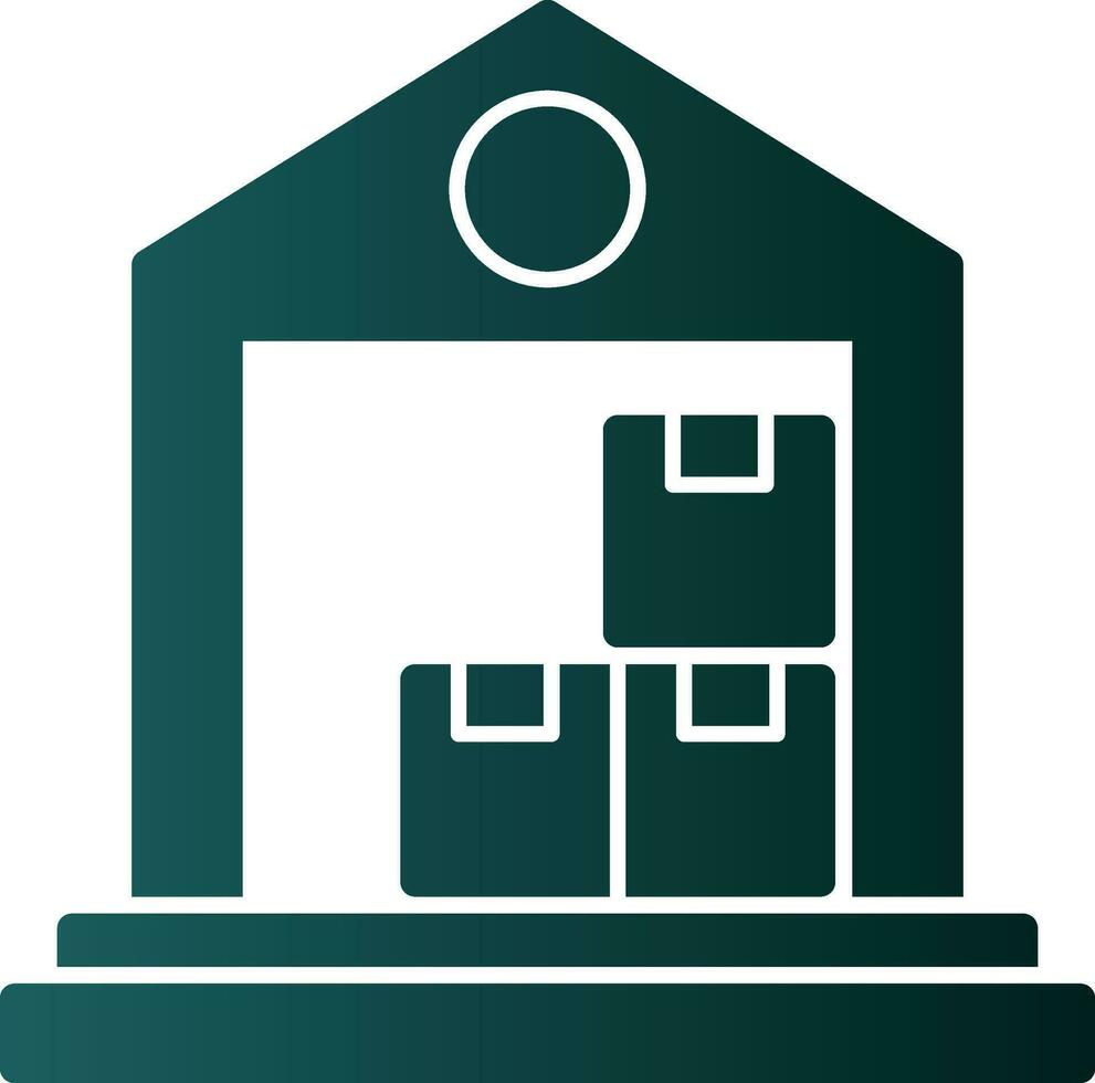 Warehouse Vector Icon Design