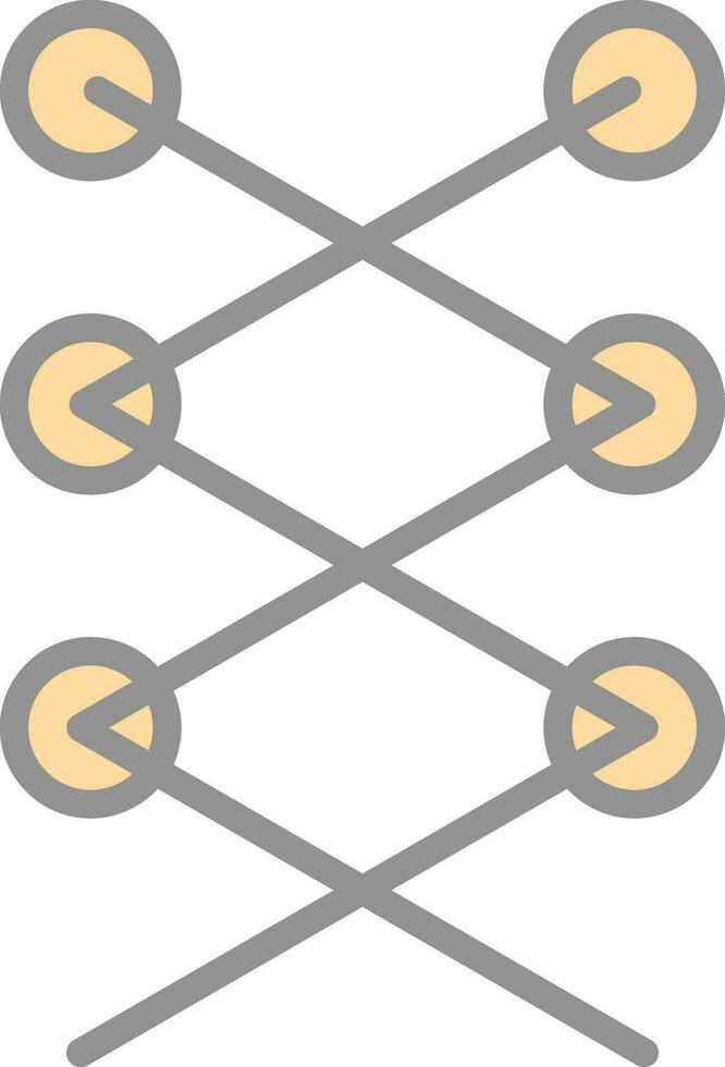 Shoe laces Vector Icon Design