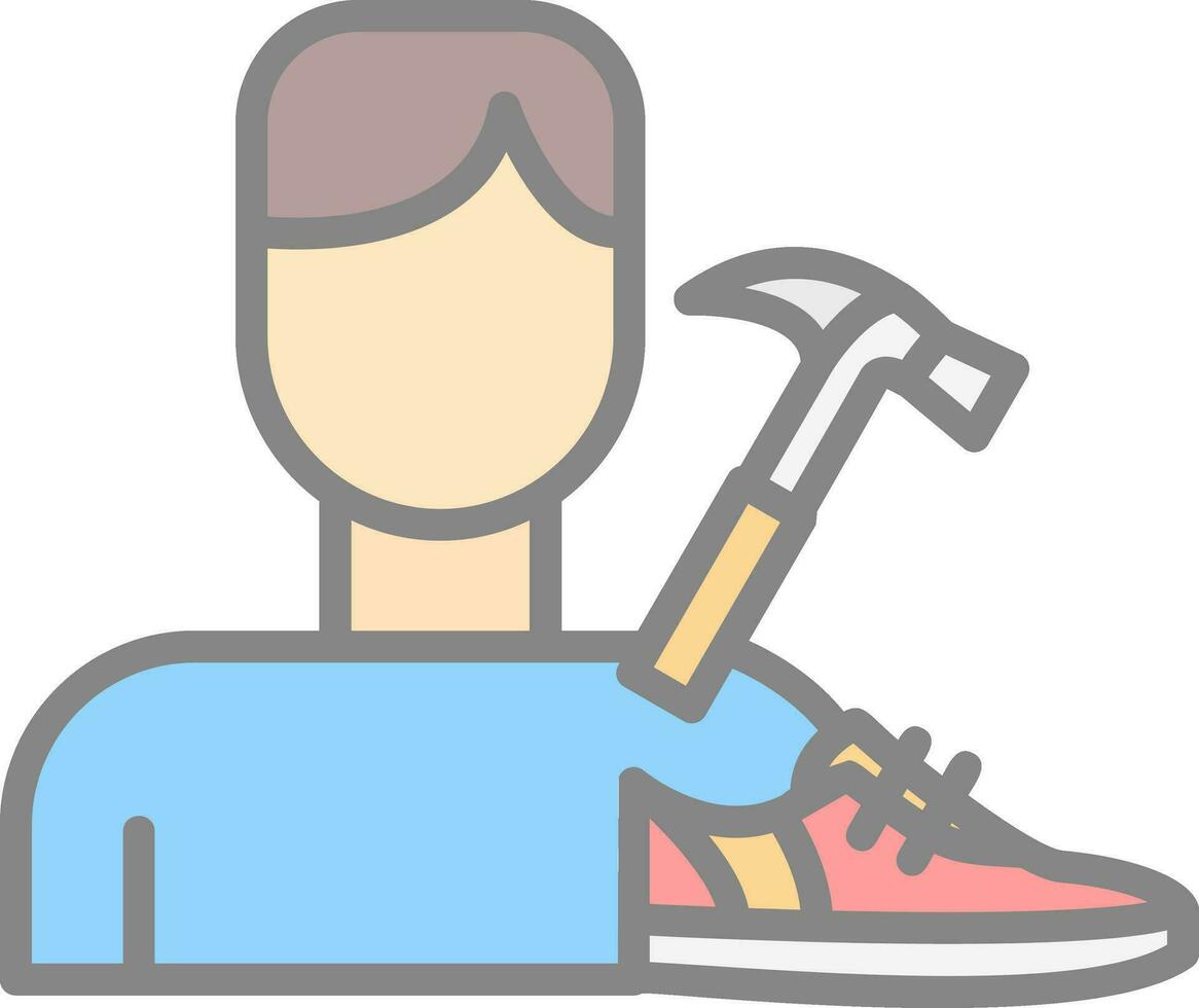 Shoemaker Vector Icon Design