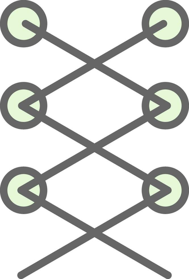 Shoe laces Vector Icon Design