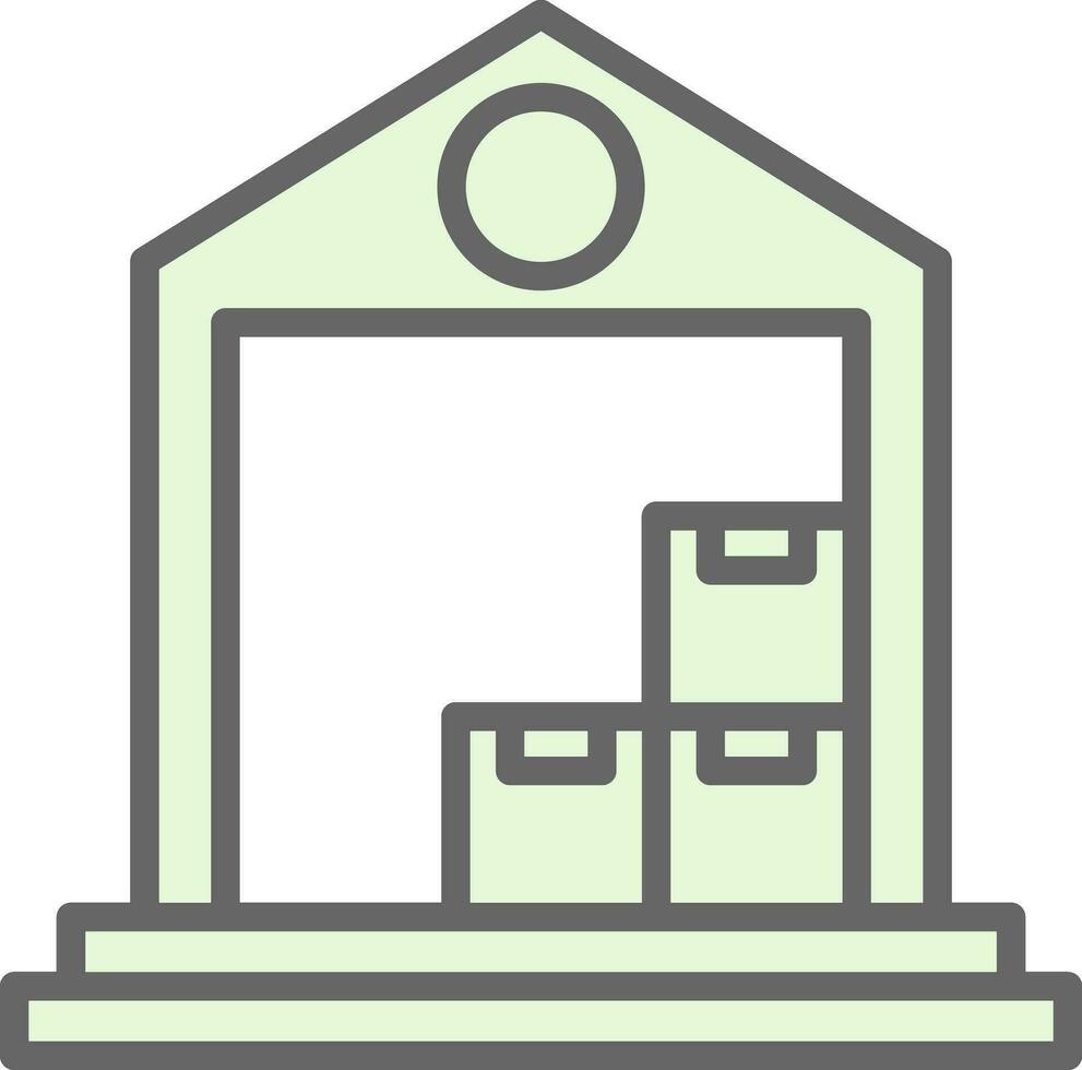 Warehouse Vector Icon Design