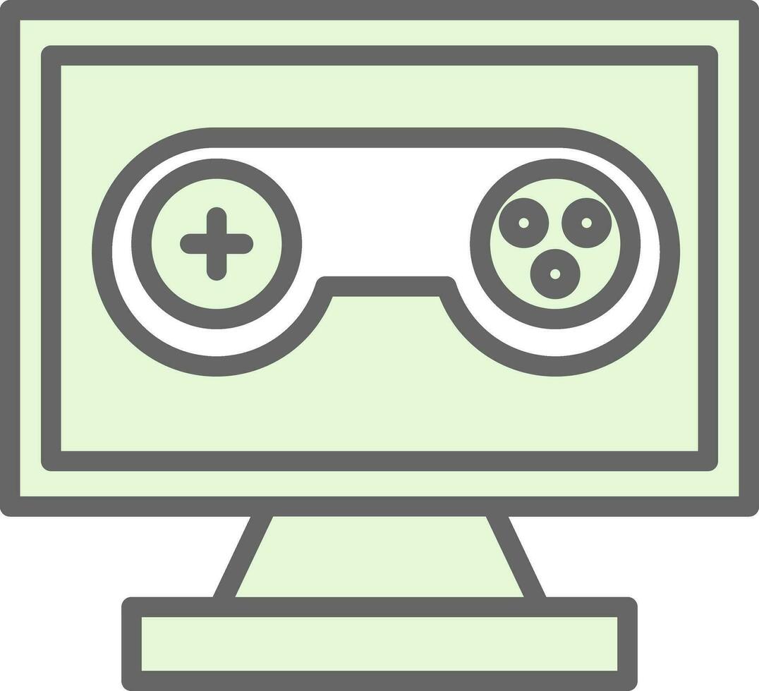 Pc game Vector Icon Design