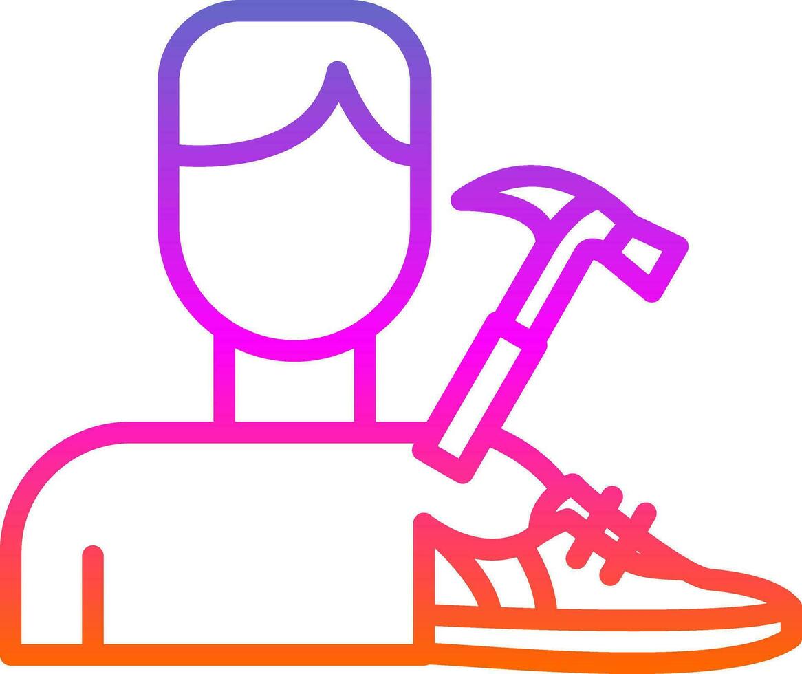 Shoemaker Vector Icon Design