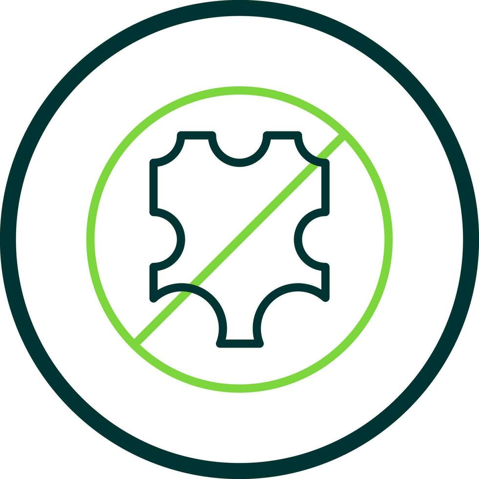 No leather Vector Icon Design