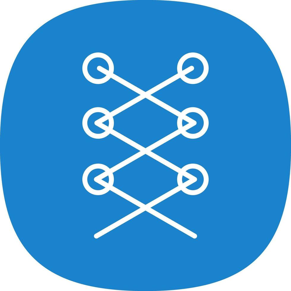 Shoe laces Vector Icon Design