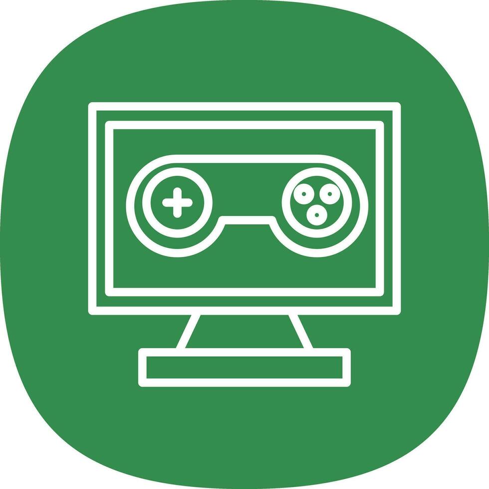 Pc game Vector Icon Design