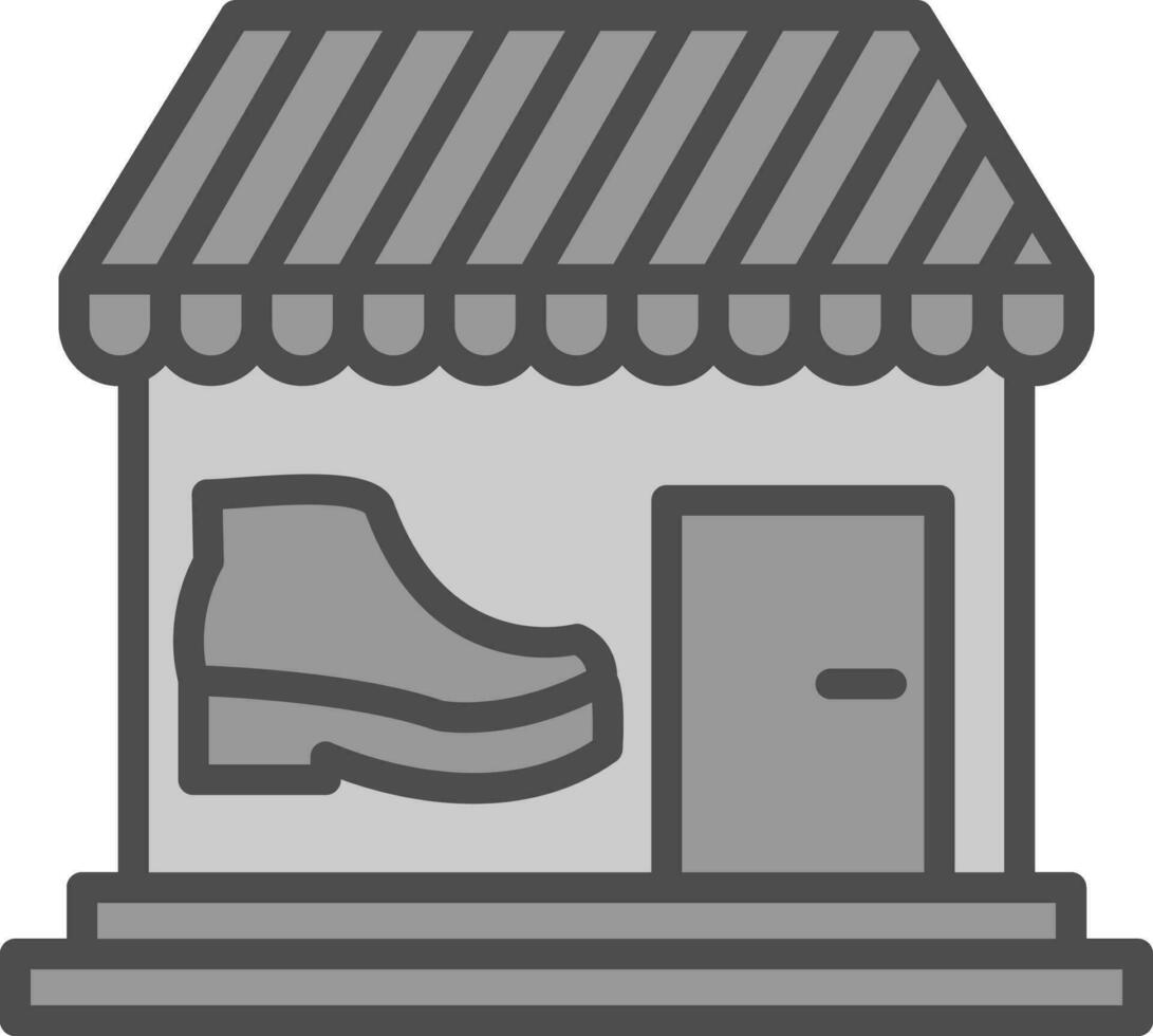 diseño de icono de vector de tienda de zapatos