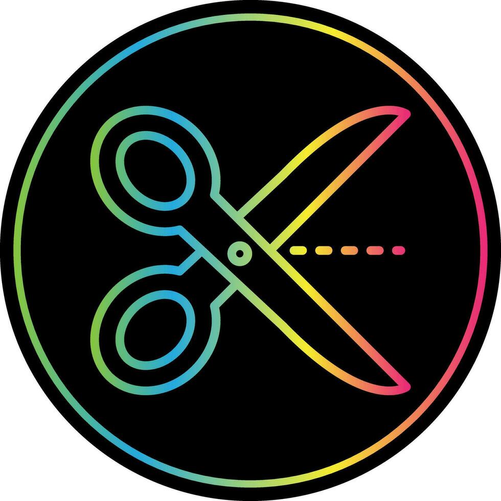 Cutting Vector Icon Design