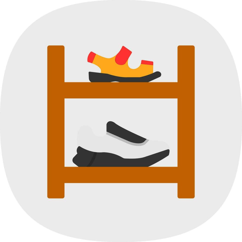 Shoe rack Vector Icon Design