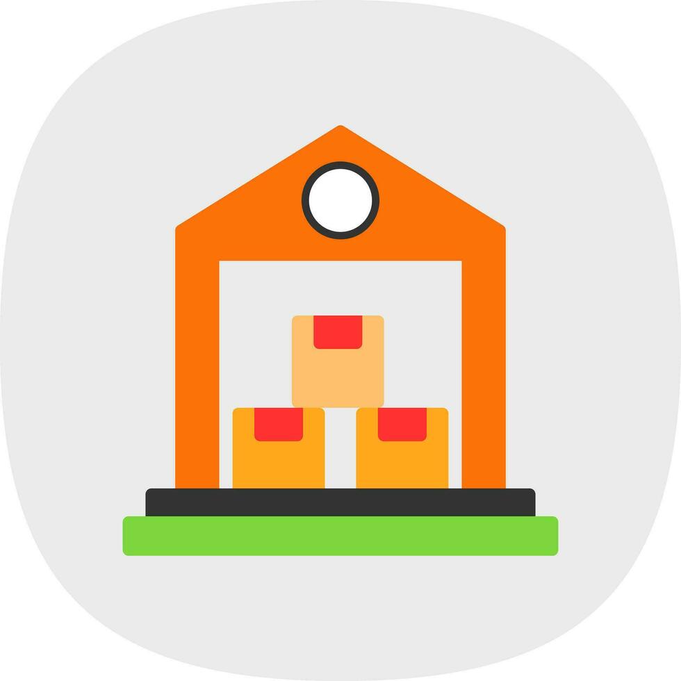Warehouse Vector Icon Design
