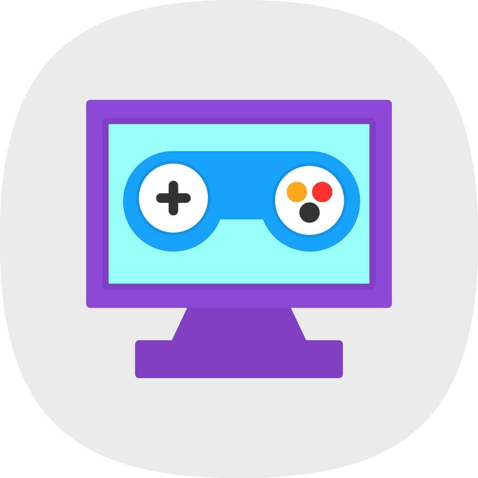 Pc game Vector Icon Design