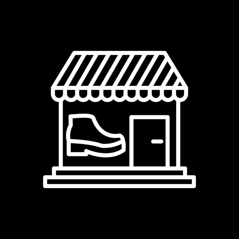 diseño de icono de vector de tienda de zapatos