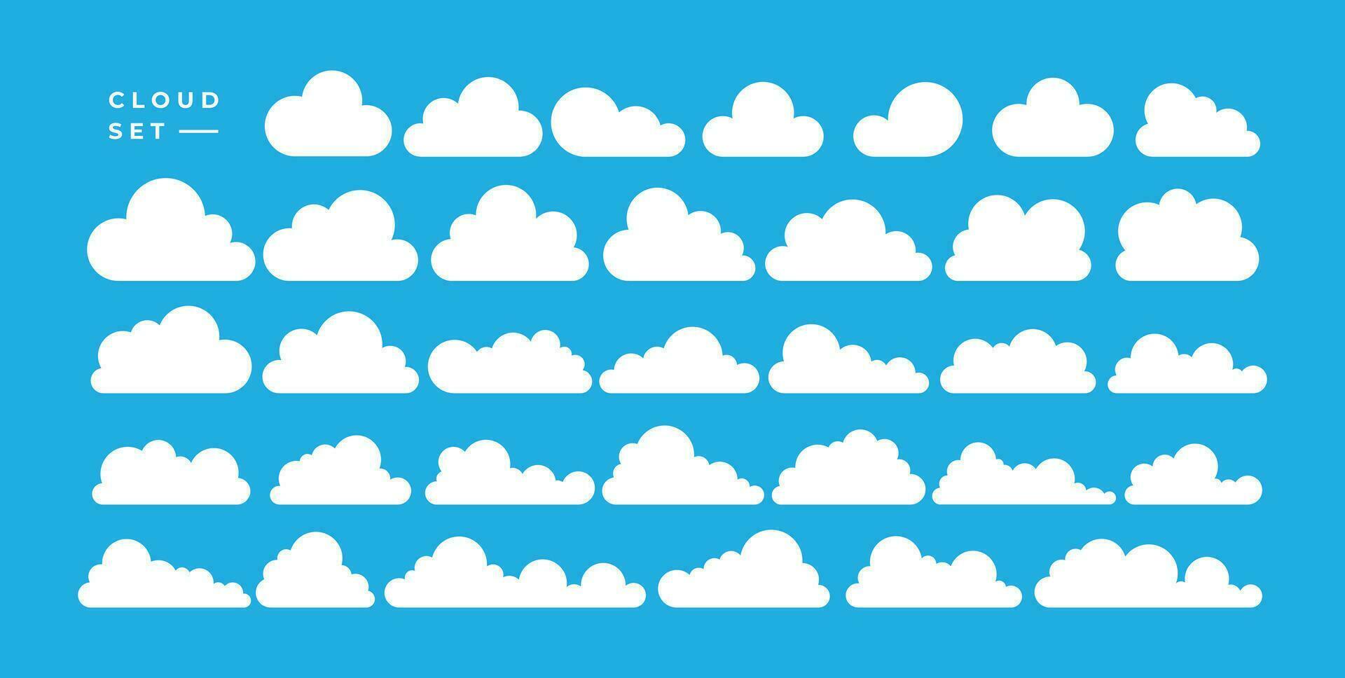 moderno resumen plano nube logo diseño colocar. digital nube diseño modelo manojo. vector