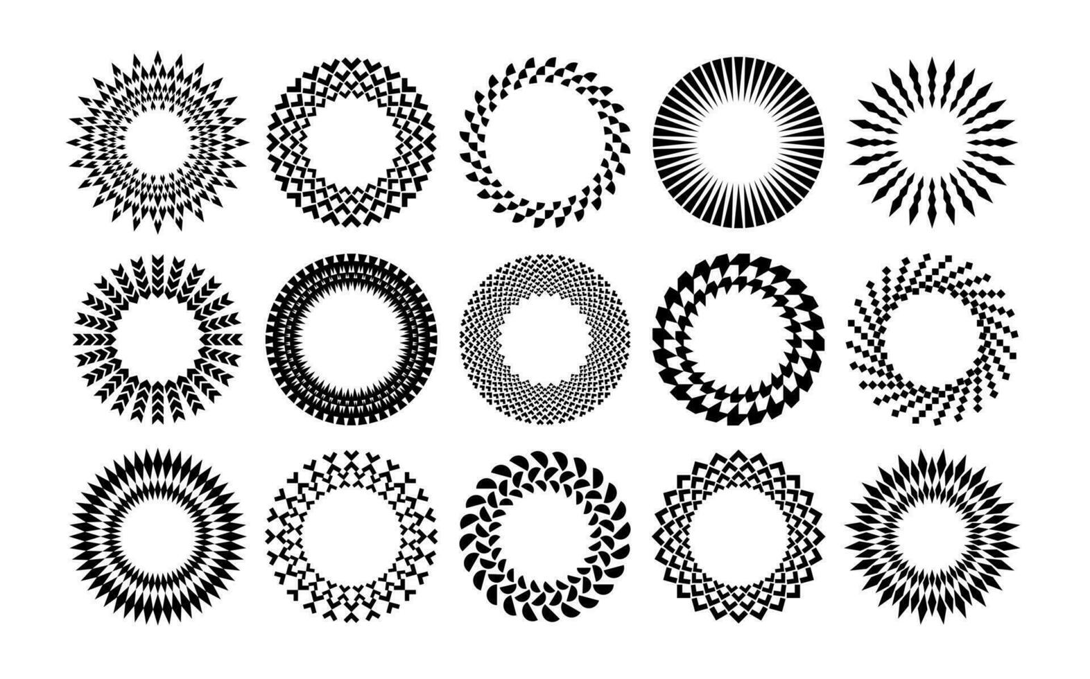 moderno resumen Dom circulo frontera logo colocar. minimalista básico forma circulo marco. vector