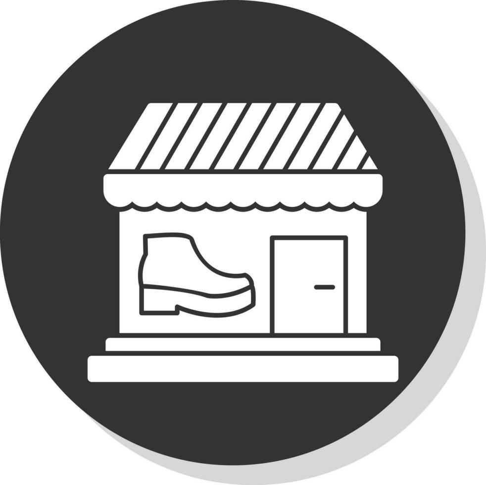 diseño de icono de vector de tienda de zapatos