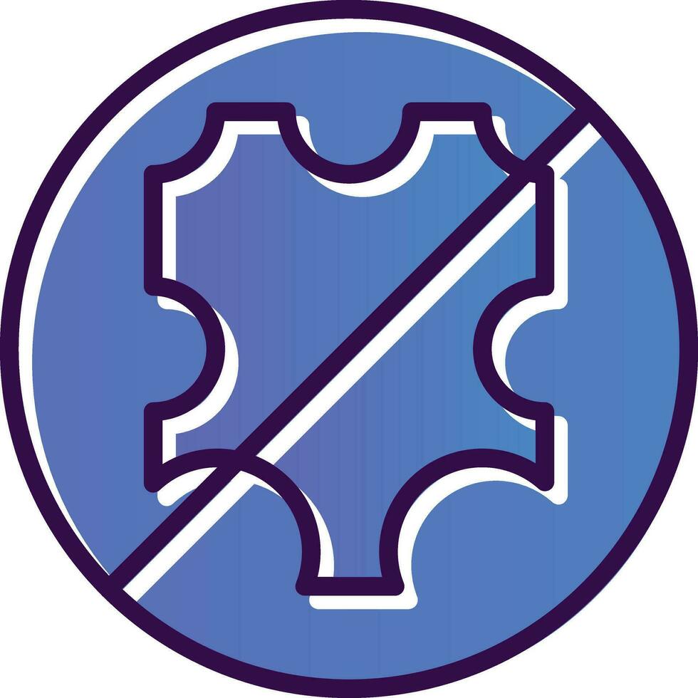 No leather Vector Icon Design